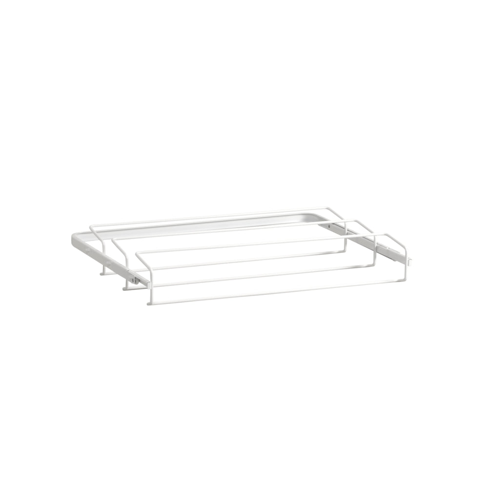 Uittrekbaar schoenenrek 605 mm wit - Classic by Elfa