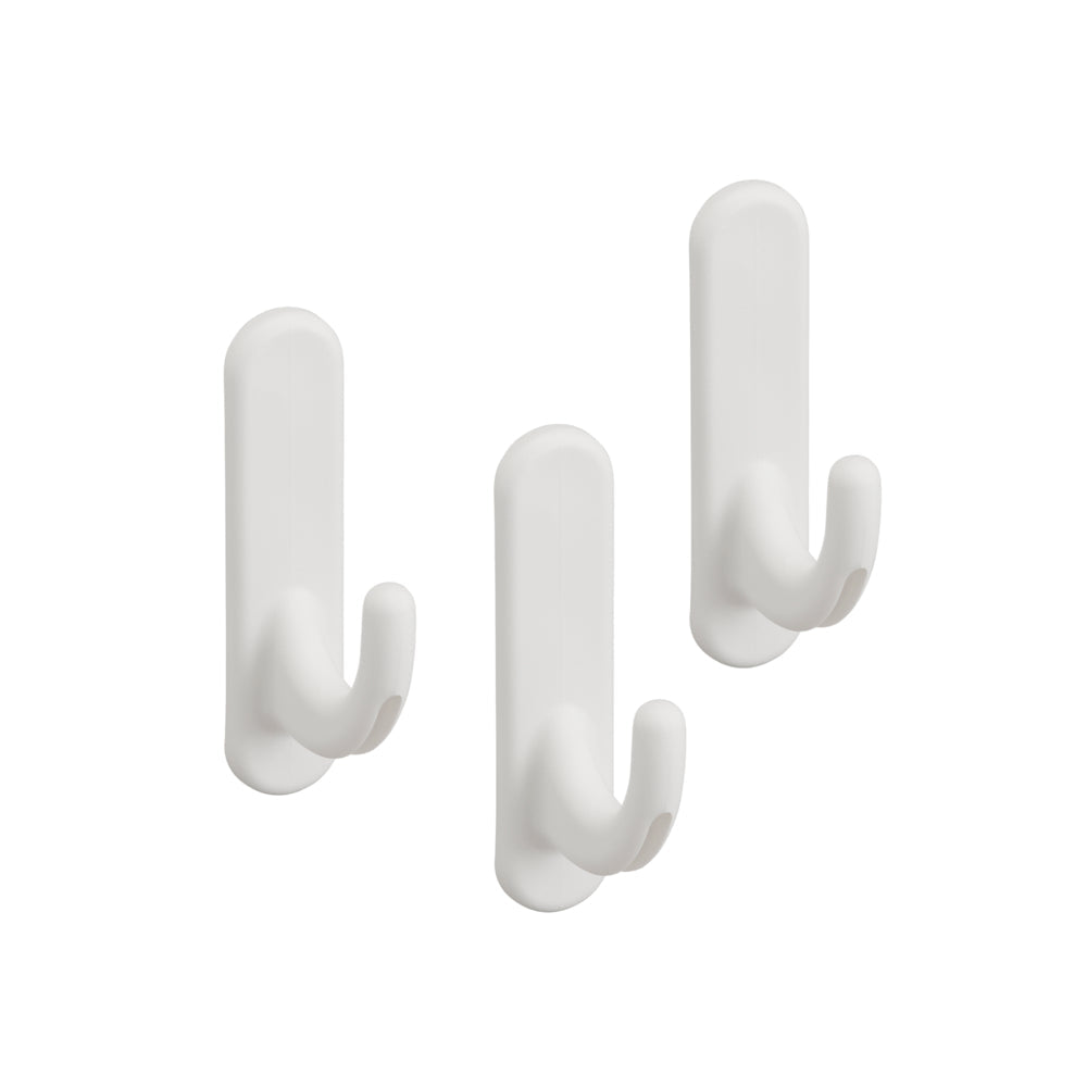 Gebogen bordhaak set van 3 wit - Classic by Elfa