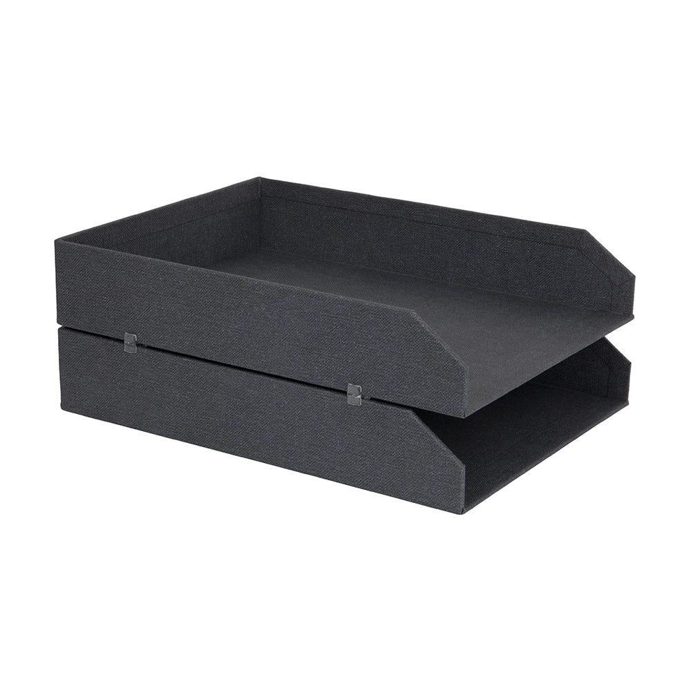 Stapelbare 2-teilige Briefablagen Bigso Box of Sweden