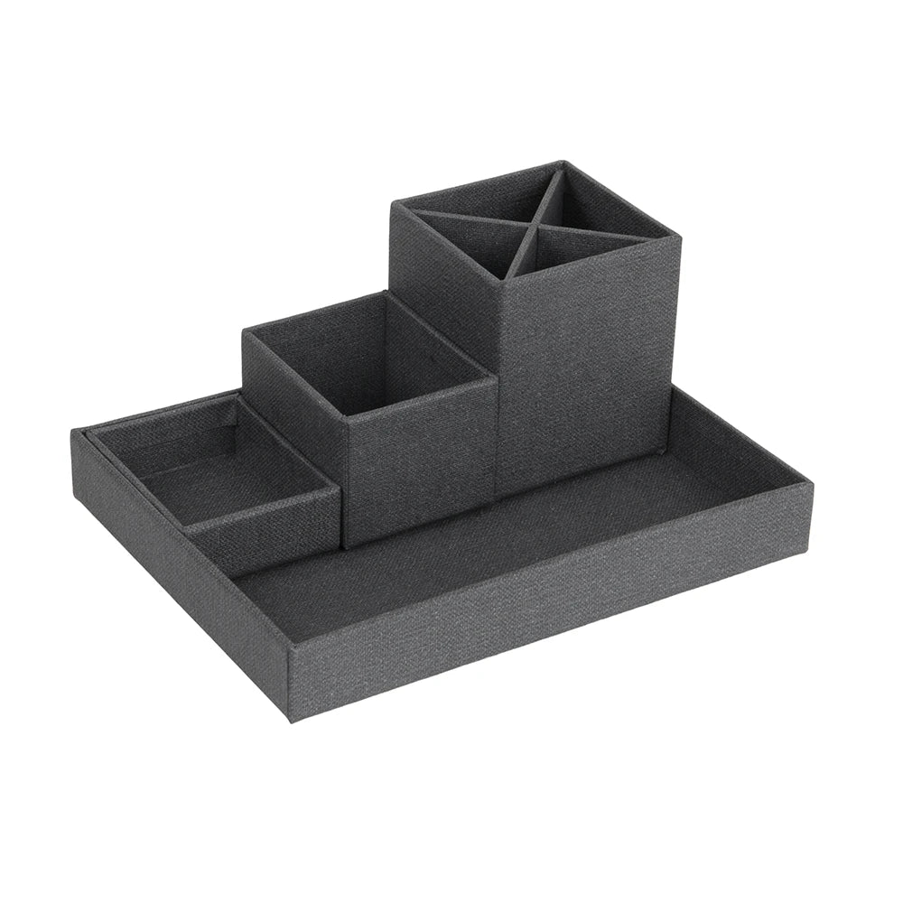 Schreibtisch-Organizer schwarz Bigso Box of Sweden