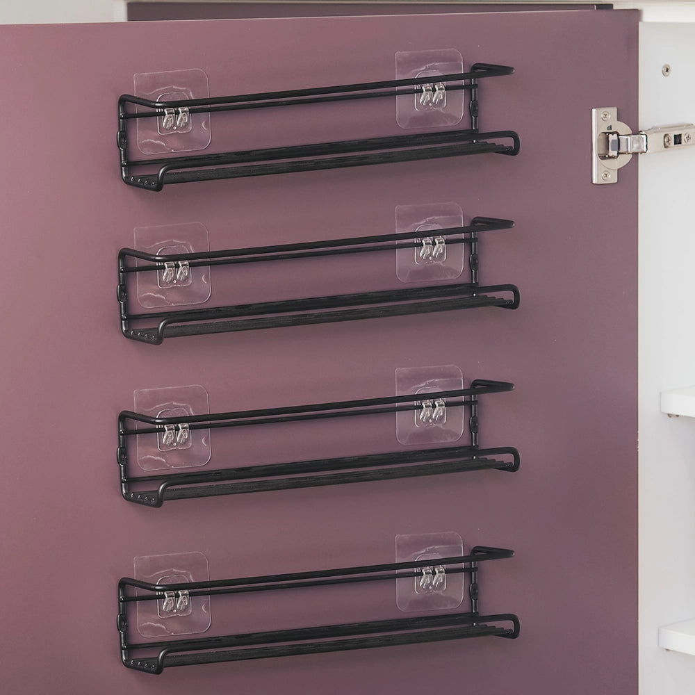 So Clever 4-teiliges Gewürzregal aus Metall für die Wand