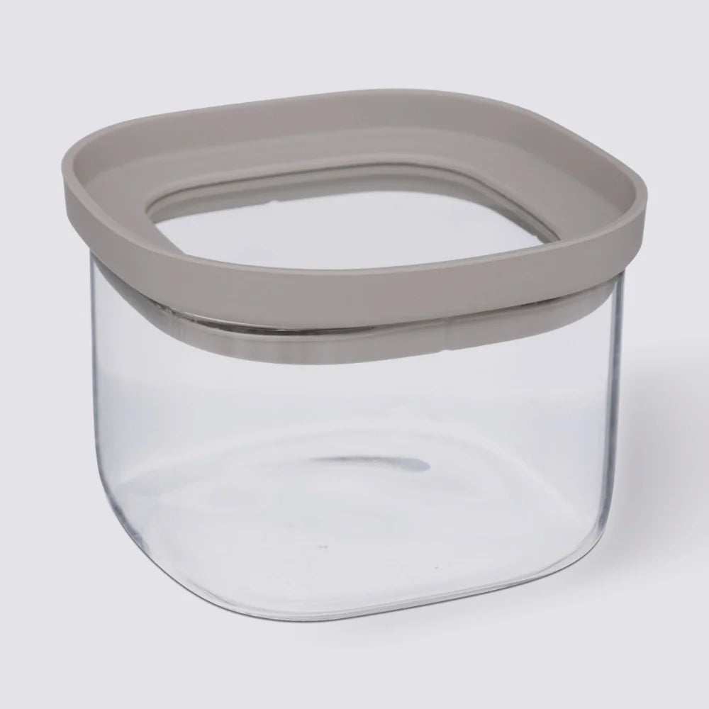 Glazen voorraadpot 400 ml vierkant stapelbaar Five®
