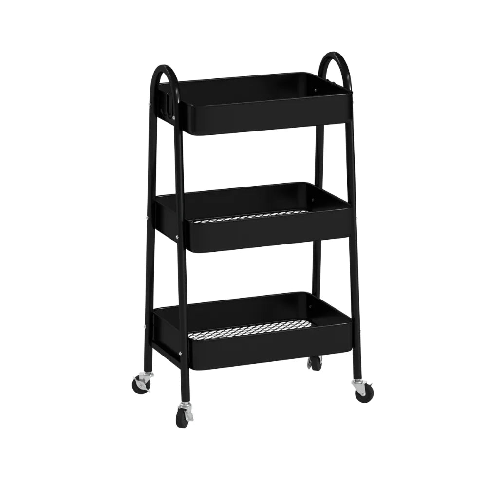 Metalen trolley zwart 3 laags Five®