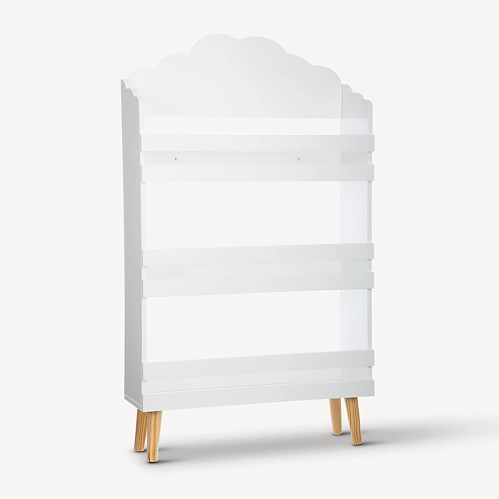 Weißes Bücherregal in Wolkenform für Kinderzimmer Atmosphera