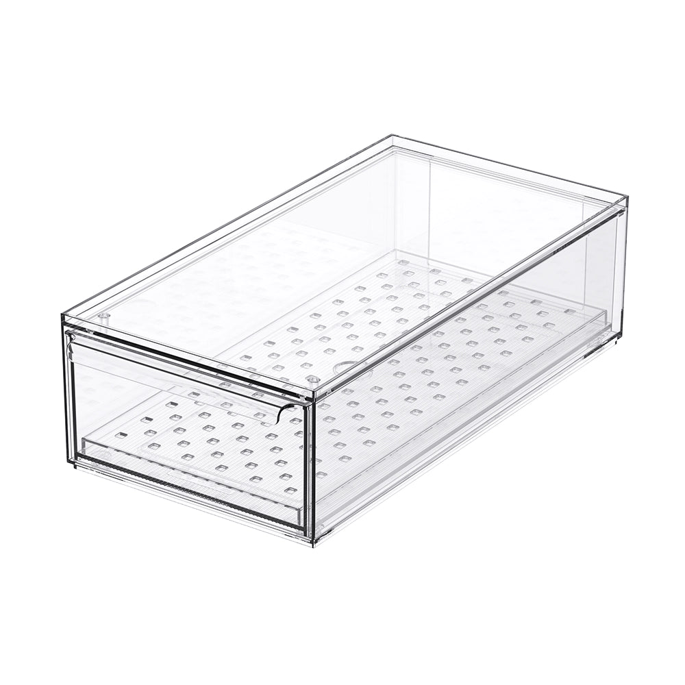 So Clever x Vacane Kühlschrankbehälter mit Schublade und Abtropfeinsatz Medium