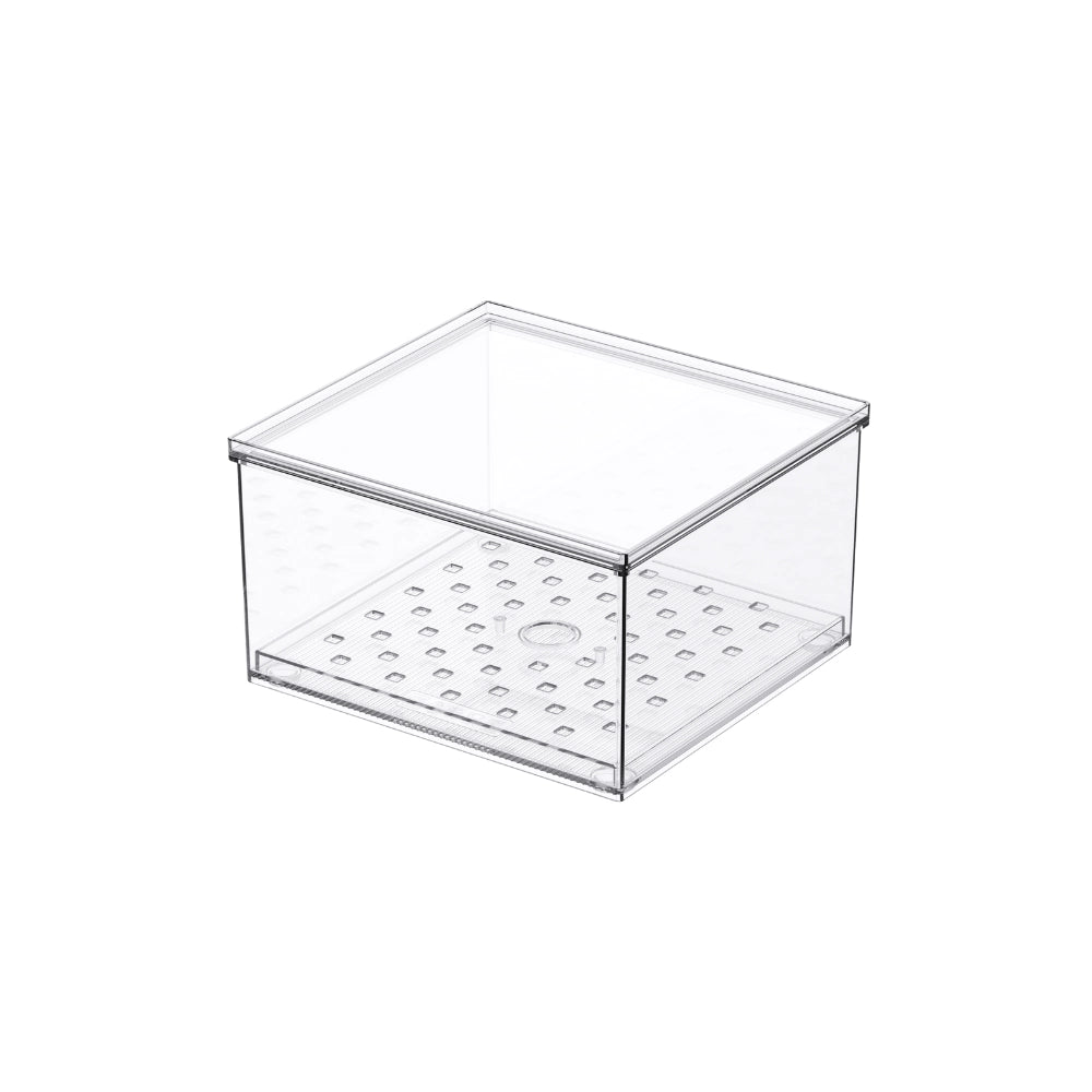 So Clever x Vacane Kühlschrankbehälter mit Schublade und Abtropfgestell Small