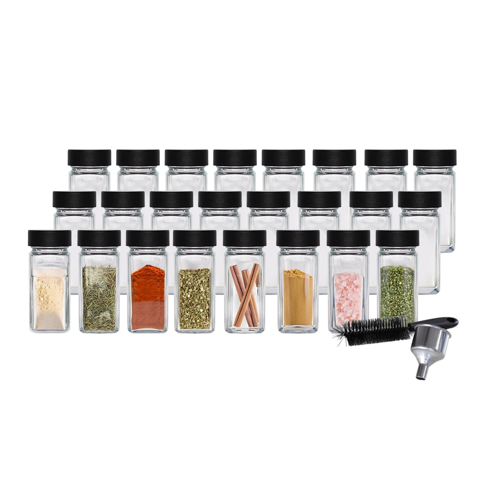 So Clever Gewürzset 24 Gewürzgläser 120 ml mit Ø35mm Etiketten
