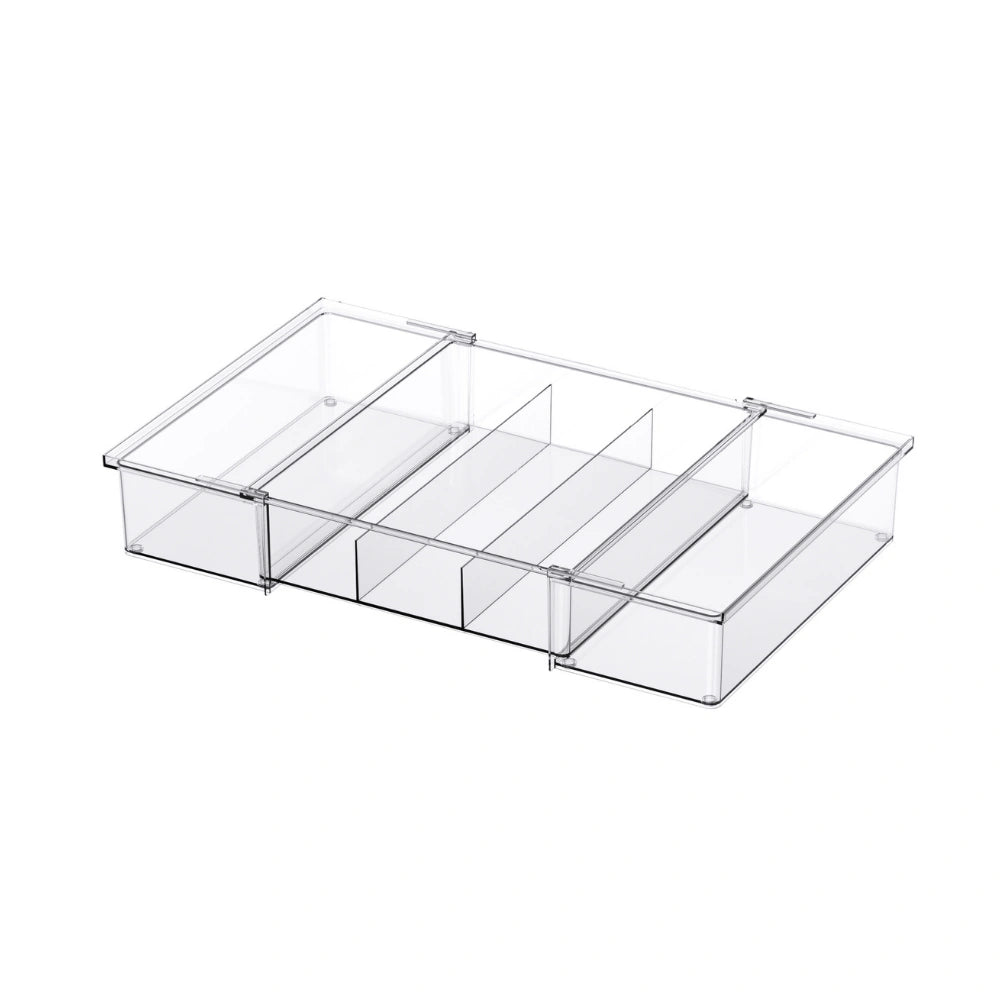 So Clever x Vacane Schubladeneinsatz ausziehbar 5-Fächer 10 cm hoch