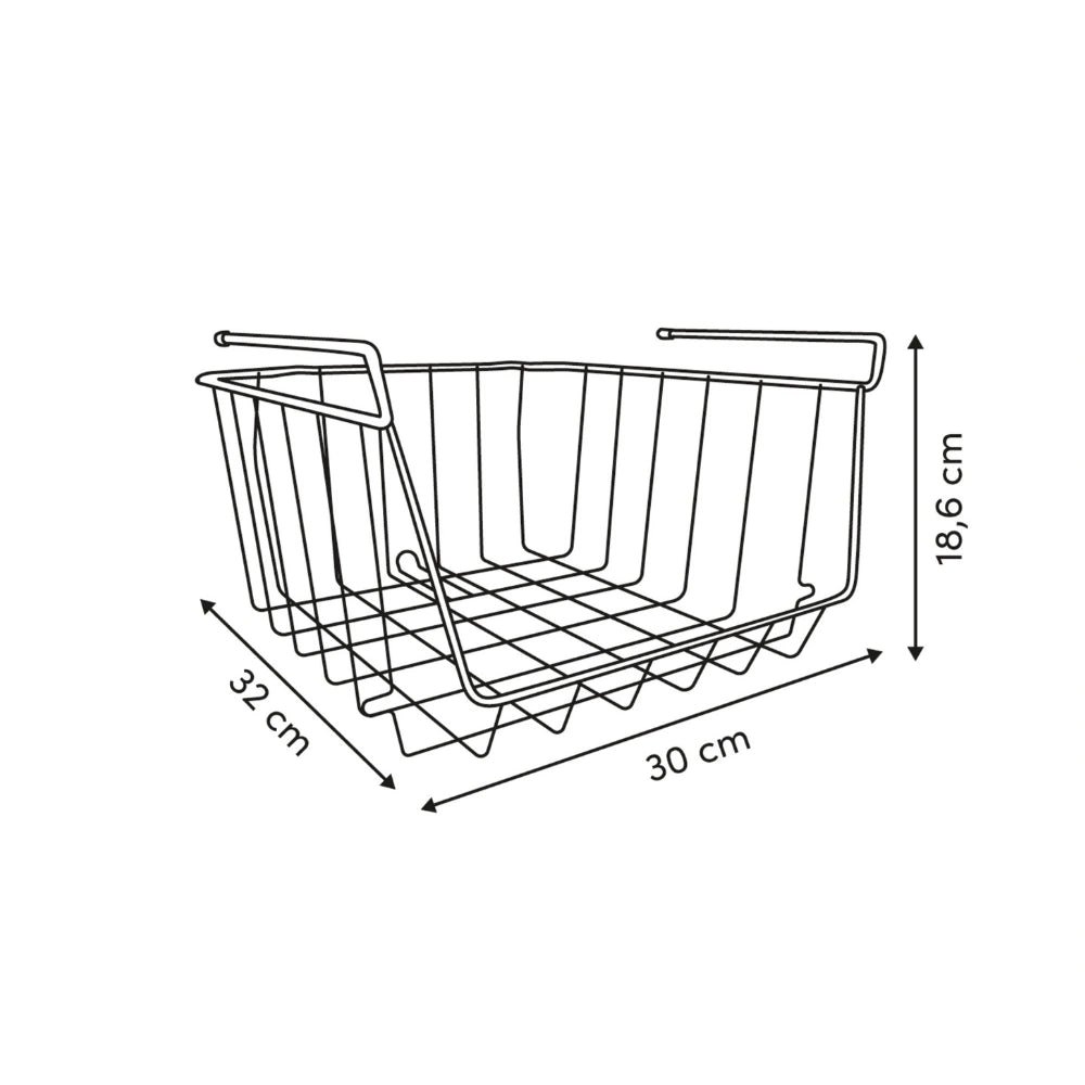 Hoge hangmand onder plank stapelbaar Five®