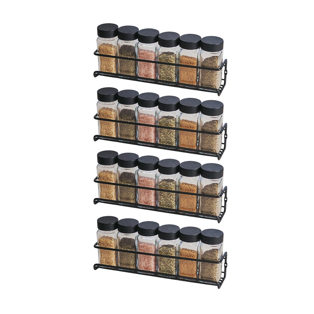 So Clever 4-teiliges Gewürzregal aus Metall für die Wand