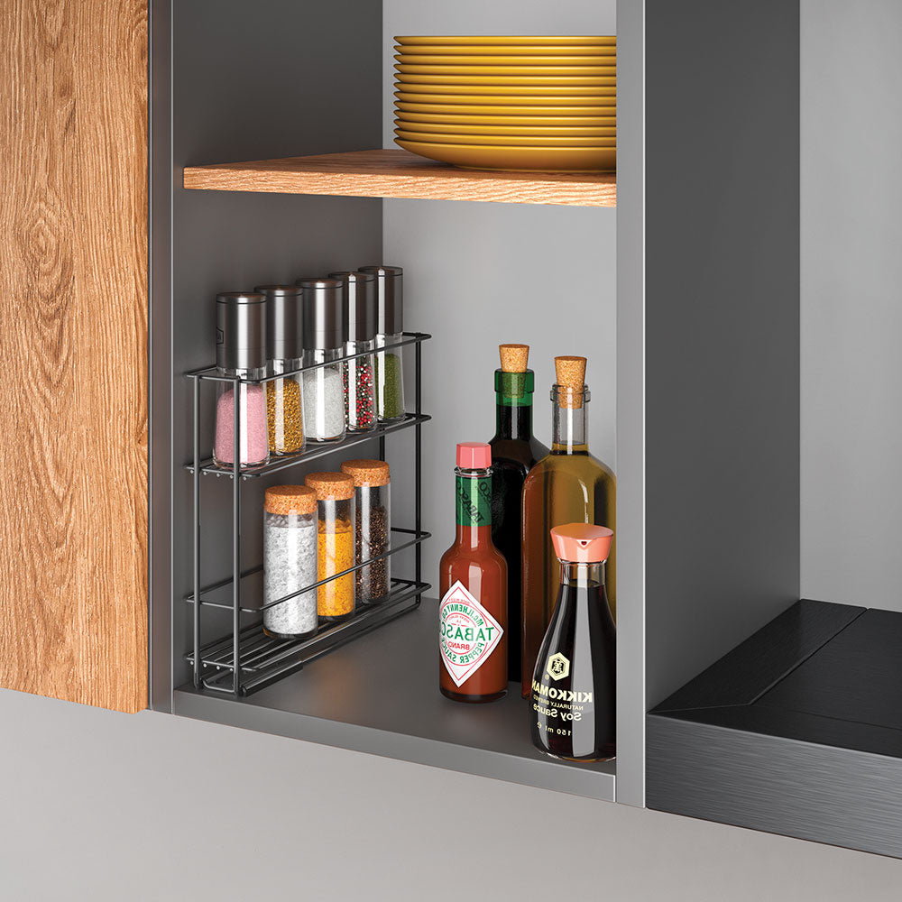 metaltex-tomado-uitschuifbaar-kruidenrek-zwart