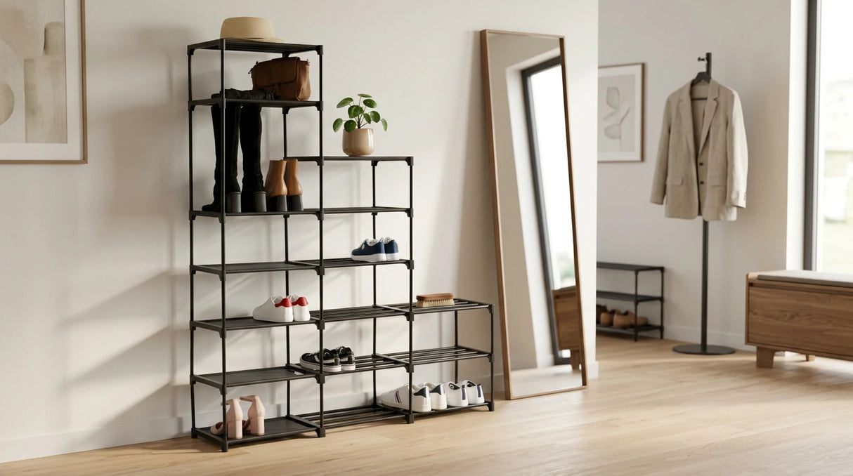 Modulair schoenenrek 8 etages voor 32 paar Five®