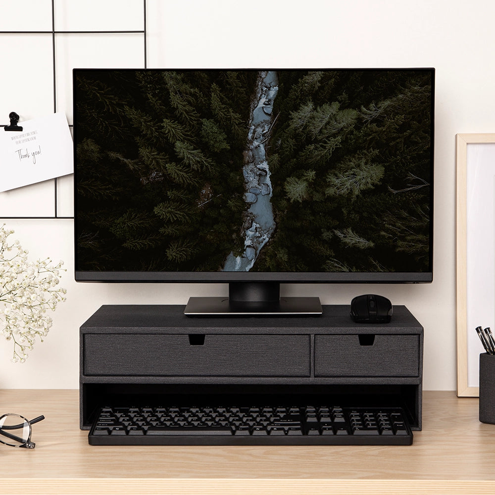 Monitorständer mit Schubladen Bigso Box of Sweden