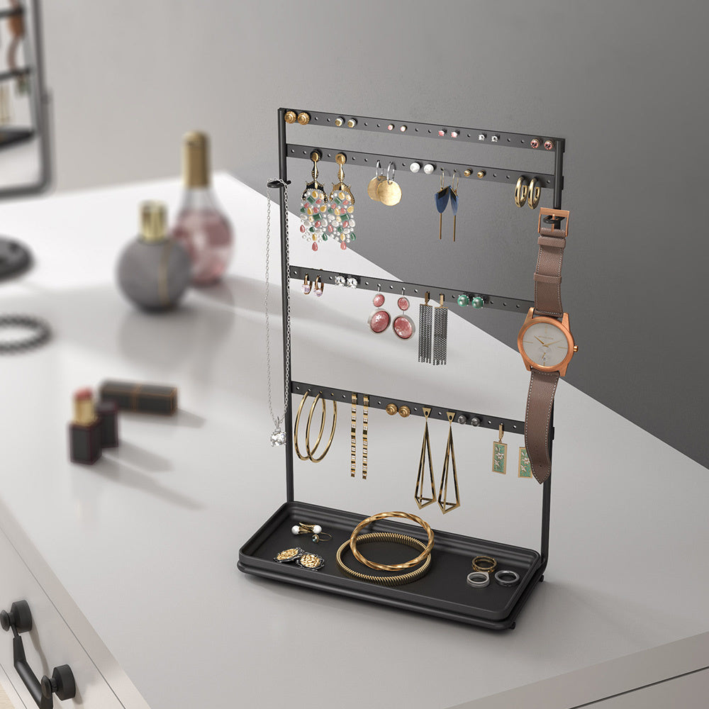 oorbellenrekje metaltex zwart