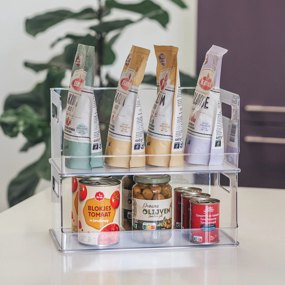 So Clever x Vacane Stapelbare Aufbewahrungsbox mit offener Vorderseite