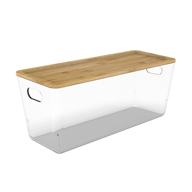 opbergbakjes-transparant-bamboe-deksel