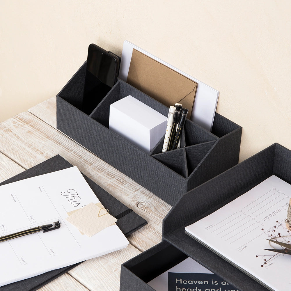 Schwarzes Schreibtischtablett Bigso Box of Sweden