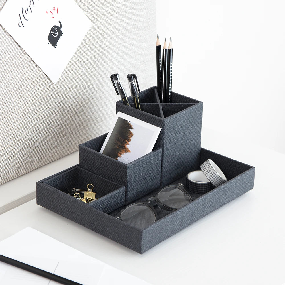 Schreibtisch-Organizer schwarz Bigso Box of Sweden