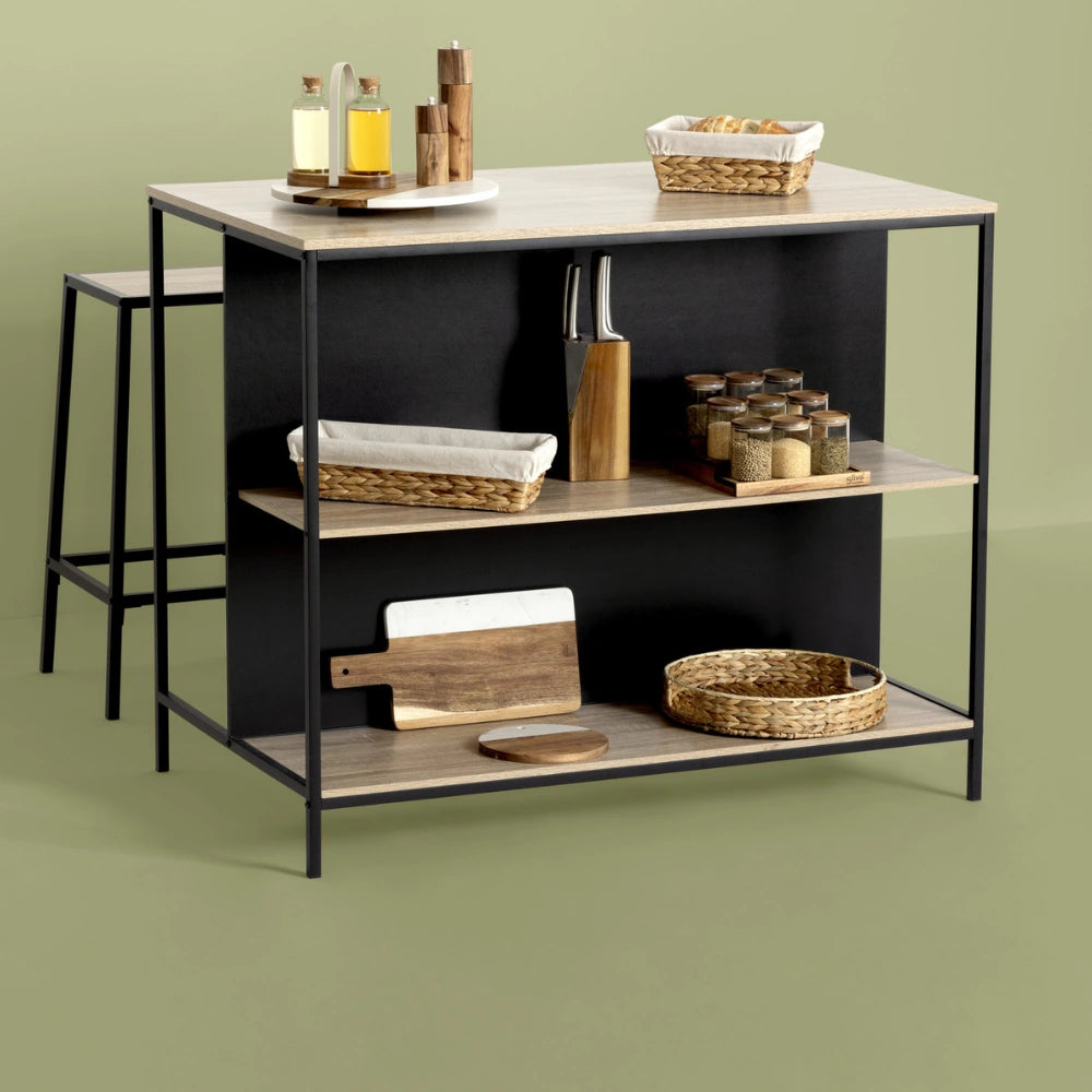 Akazien-Gewürzregal mit 9 Stk. 180 ml Gewürzgläsern Five®