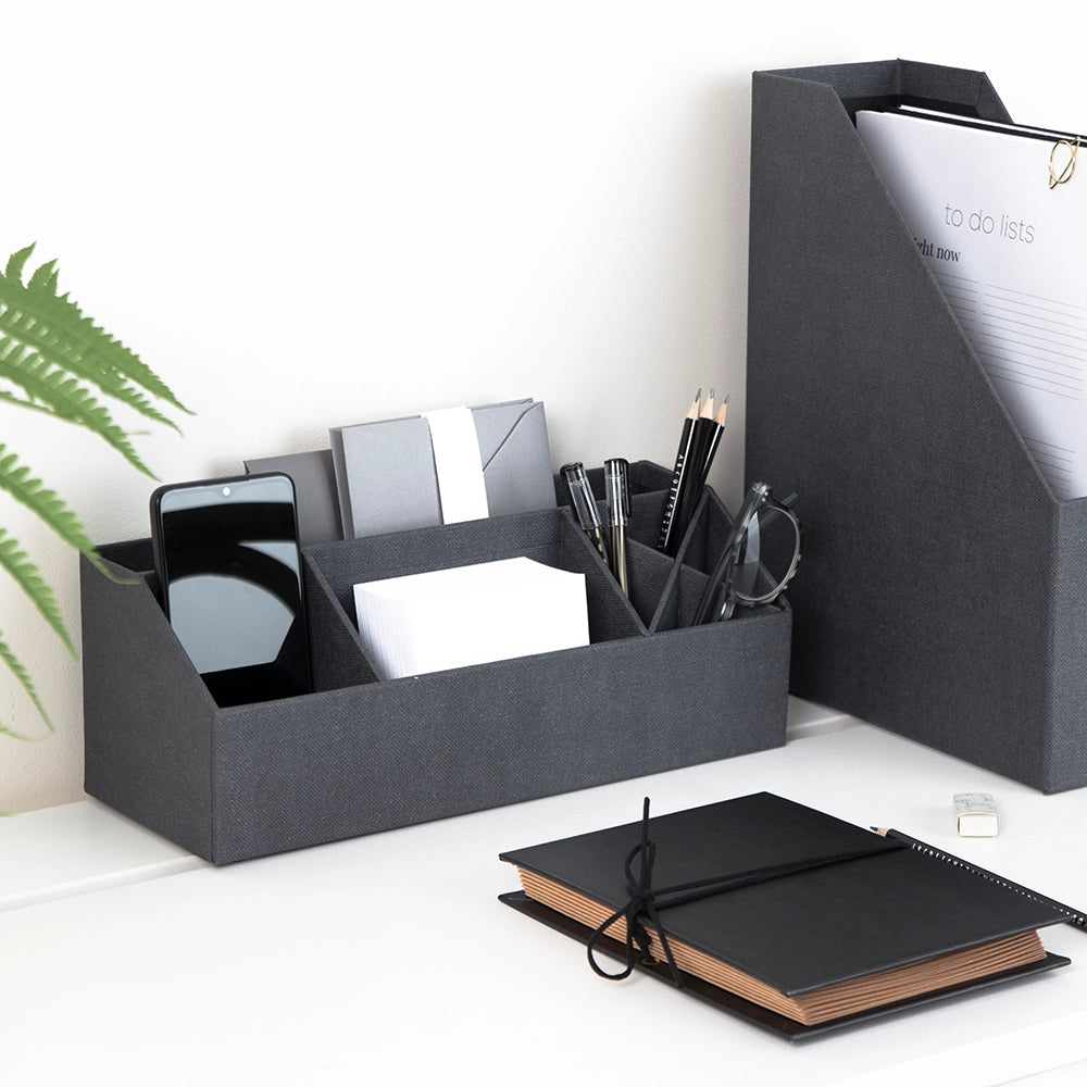 Schwarzes Schreibtischtablett Bigso Box of Sweden