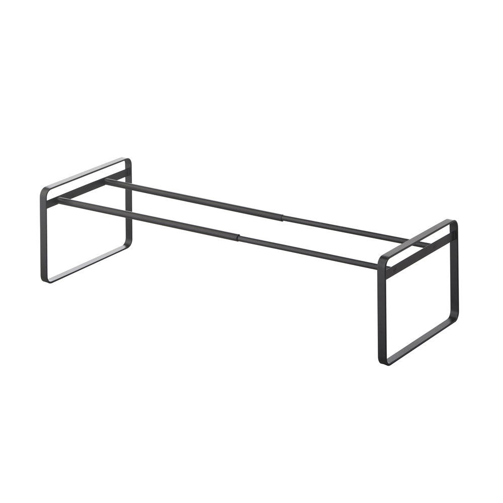 uitschuifbaar schoenenrek zwart