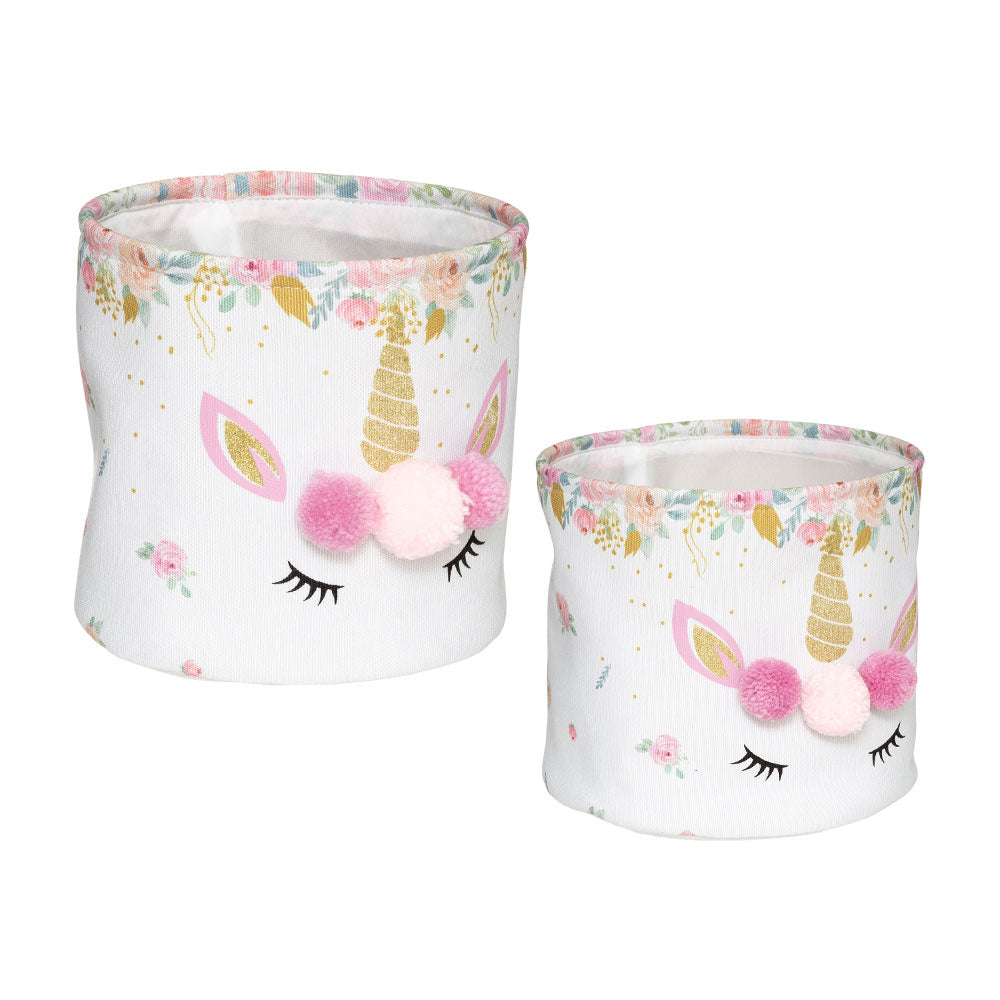 Aufbewahrungskörbe Einhorn Kinderzimmer