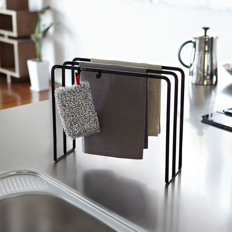 vaatdoekhouder-zwart-yamazaki