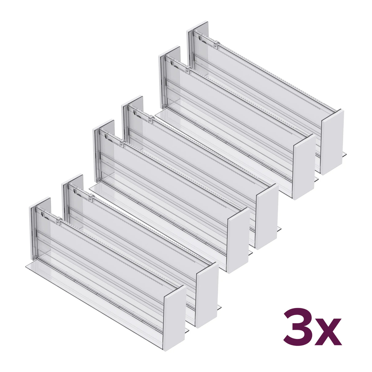 So Clever Schubladenteiler 11,5 cm hoch 2 Stück