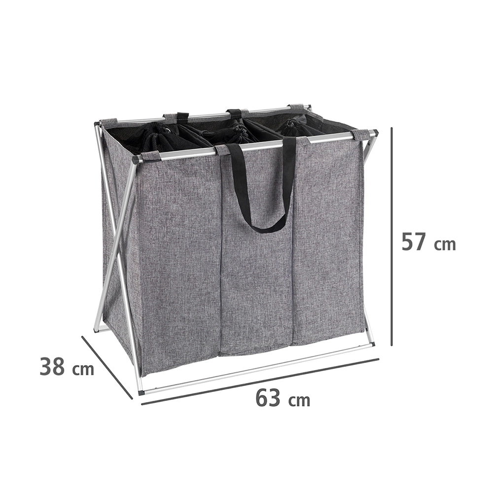 wenko-3-vaks-wasmand-grijs