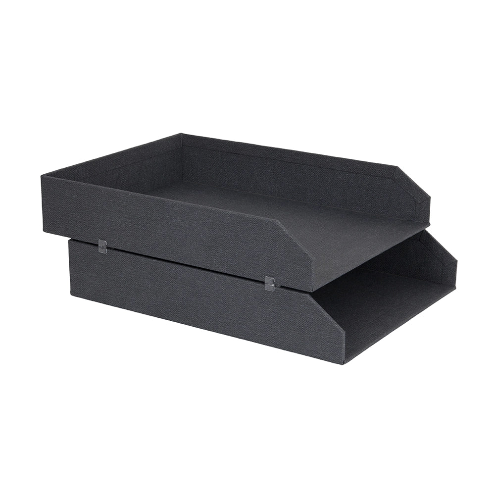 Stapelbare 2-teilige Briefablagen Bigso Box of Sweden