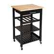 Zwarte-keukentrolley-five