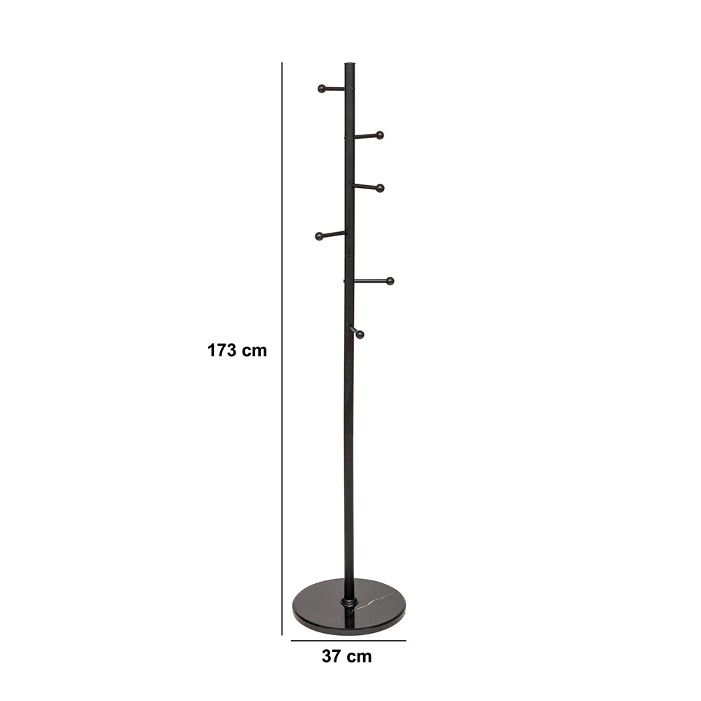 zwarte-staande-kapstok-five