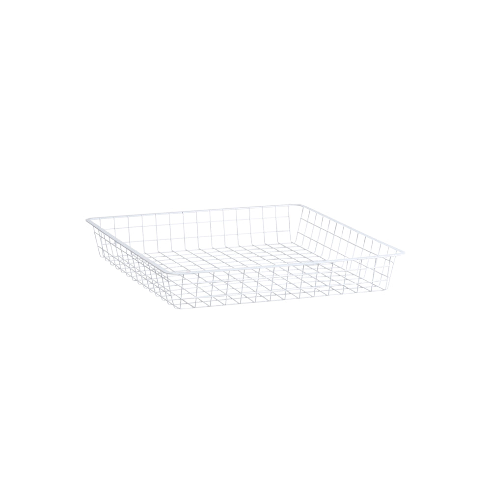 Draadmandlade 527 x 527 x 85 mm wit - Classic by Elfa