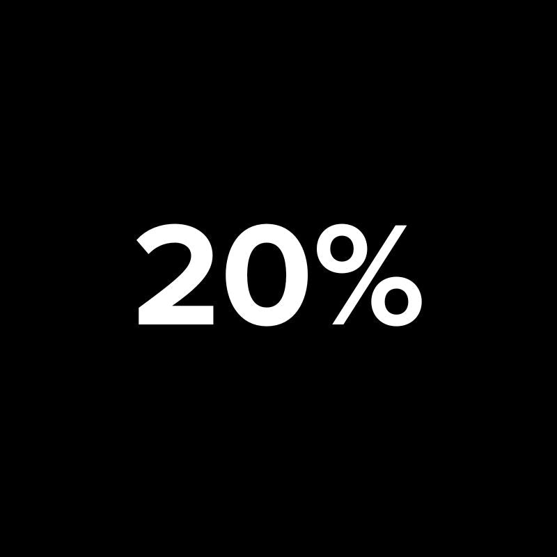 20 % Rabatt