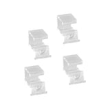In/out stop wire drawer translucent, pkg/4