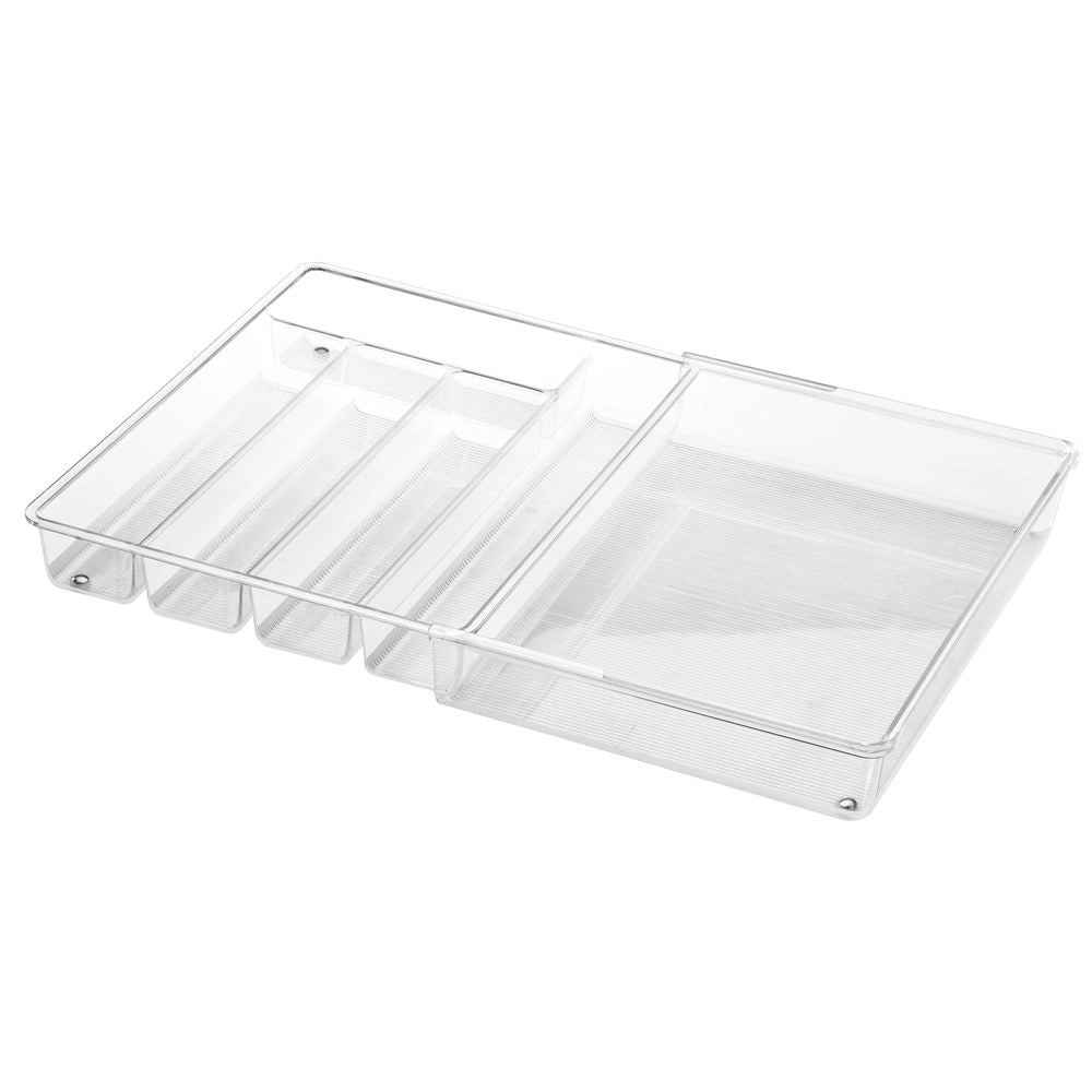 Uitschuifbare bestekbak transparant lade organizer iDesign