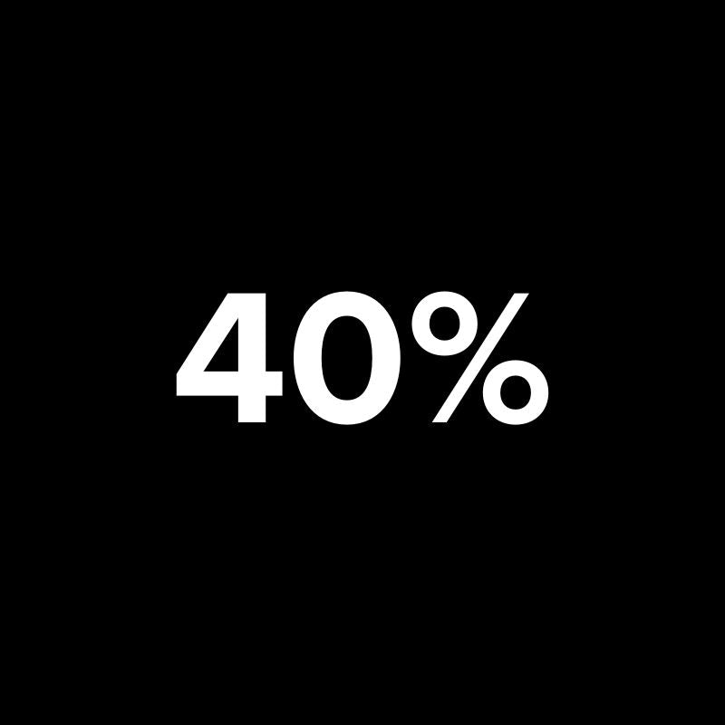 40 % Rabatt