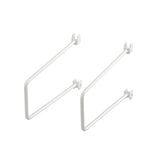 Boekensteun voor wandrail 200 mm set van 2 wit - Classic by Elfa