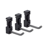 Haak voor opbergrail set van 3 matgrijs - Garage+ by Elfa