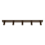 40 cm Plankdrager met 5 haken grafiet - Classic by Elfa