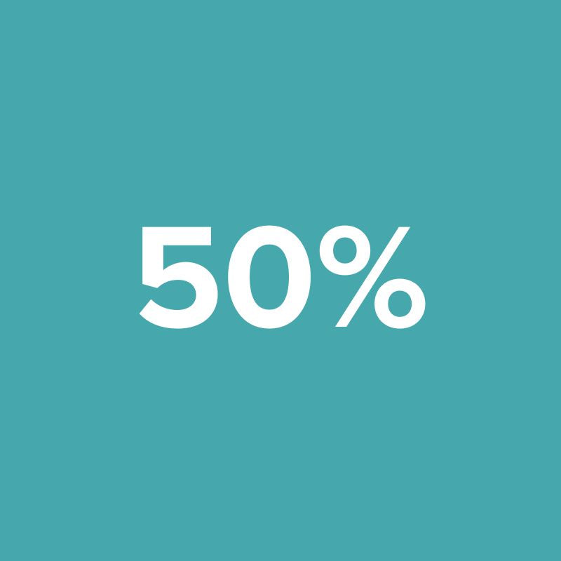 50 % Rabatt