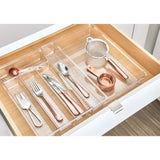Uitschuifbare bestekbak transparant lade organizer iDesign