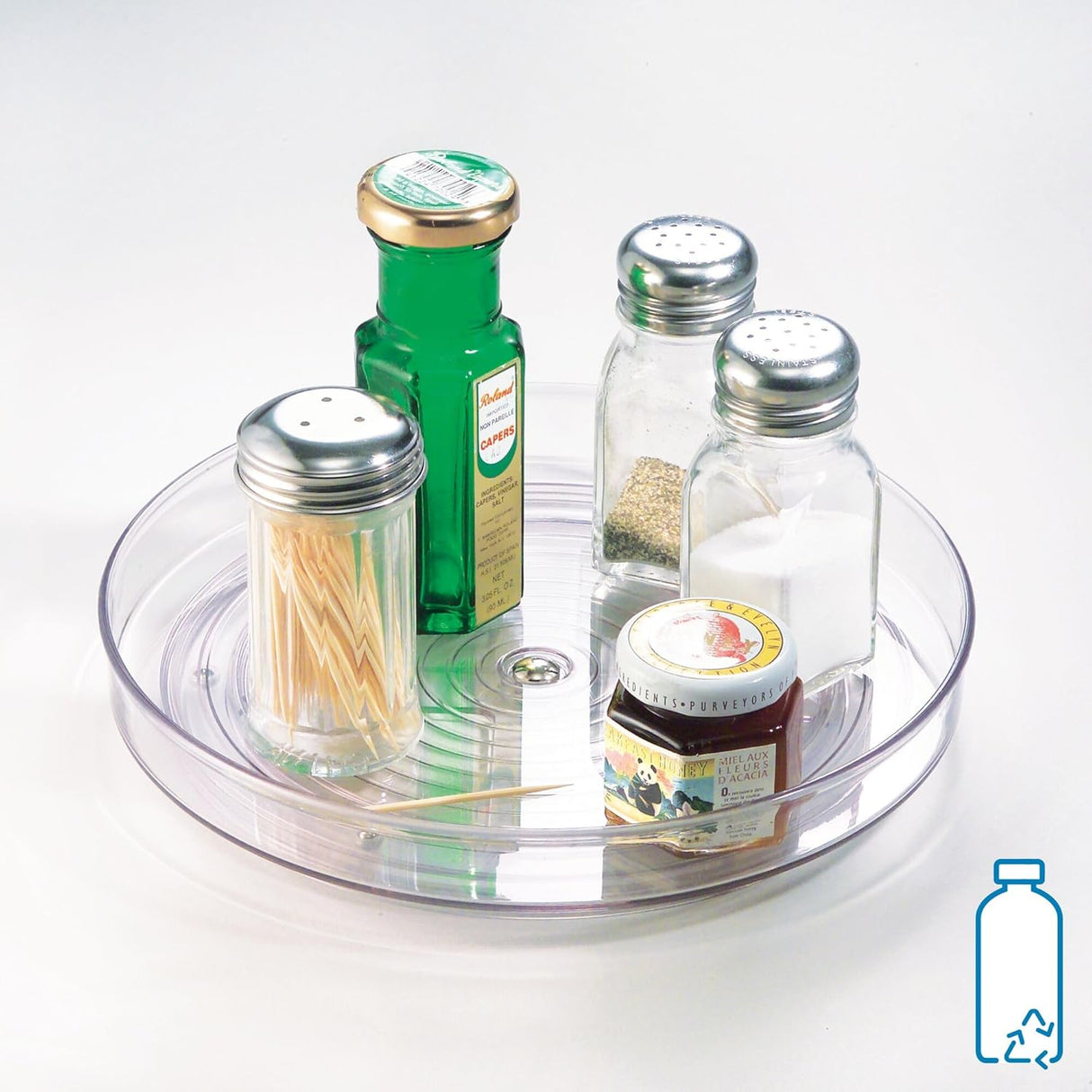 Draaiplateau transparant lazy susan Ø23 iDesign