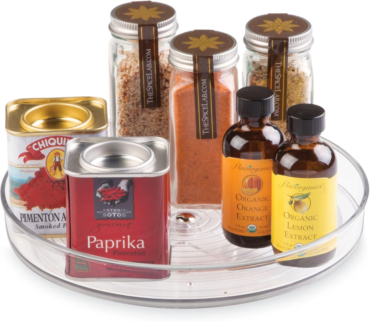 Draaiplateau transparant lazy susan Ø23 iDesign