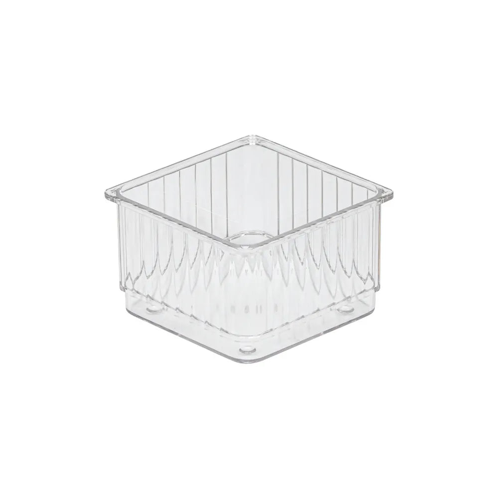 Transparante ladebakjes 6-delige set ribbelpatroon Five®