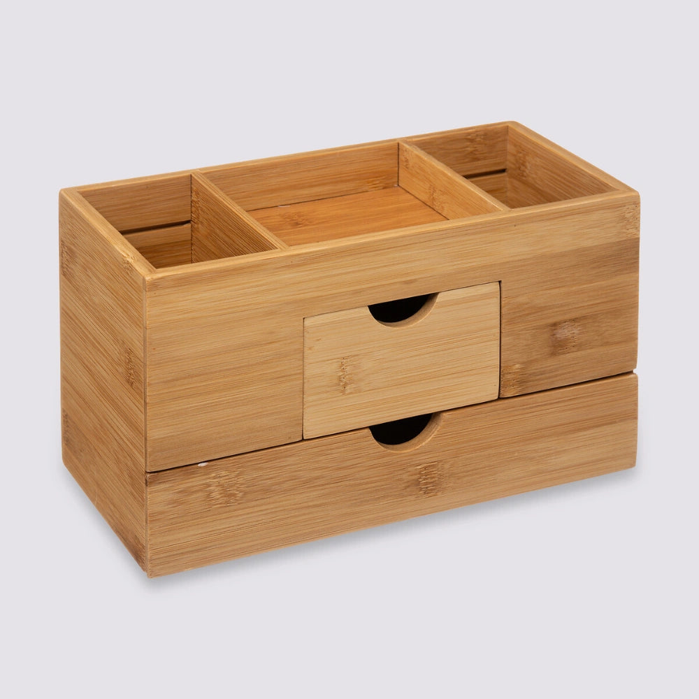 Bamboe bakje met 2 lades en 3 vakken Five®