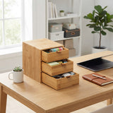 Bamboe bakje met 3 lades Five®