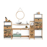 Opbergmand bamboe voorkant small Five®