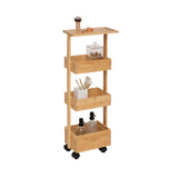 Bamboe badkamer trolley Five®