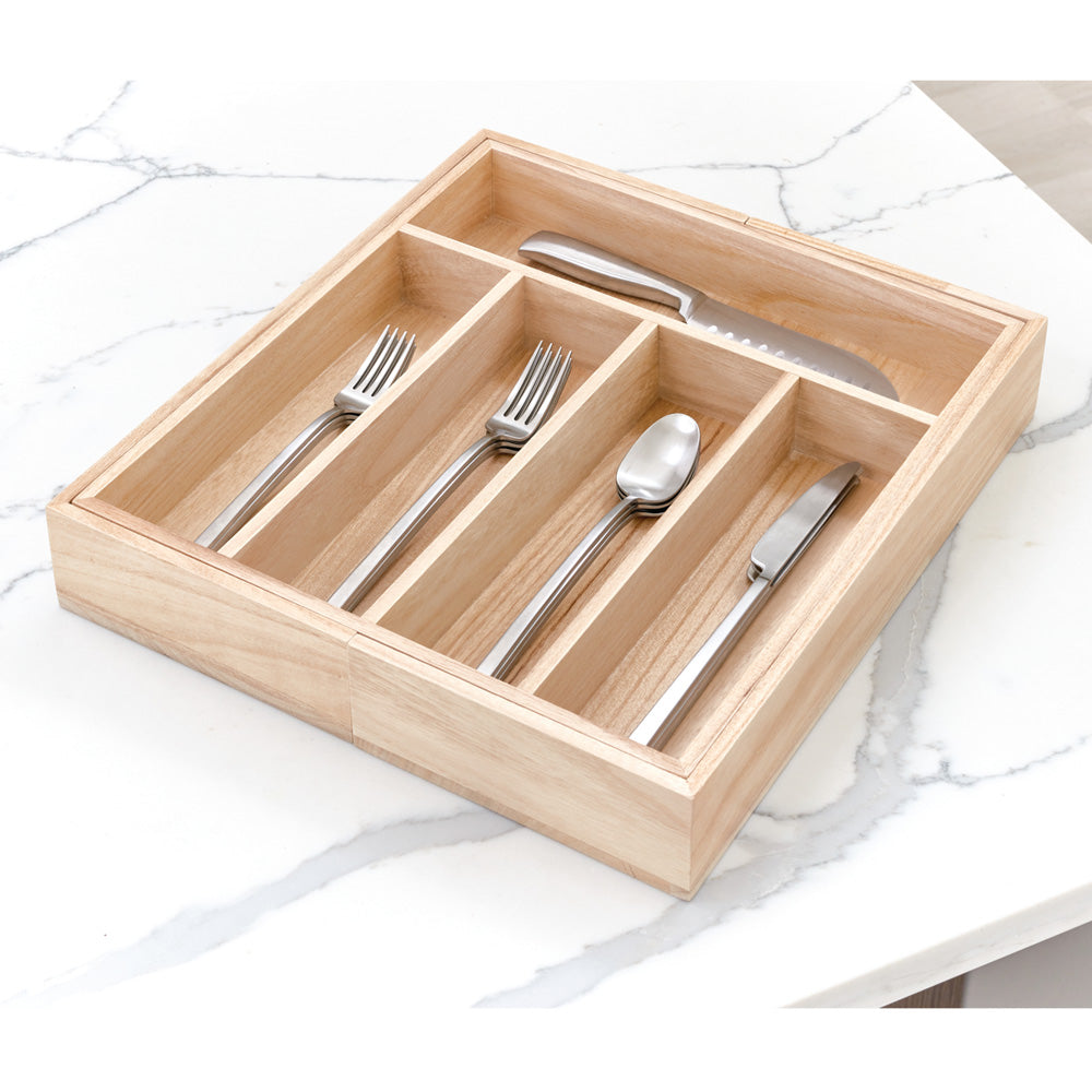 Besteckkasten aus Holz ausziehbar iDesign - EcoWood
